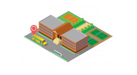 school bus tracking icon