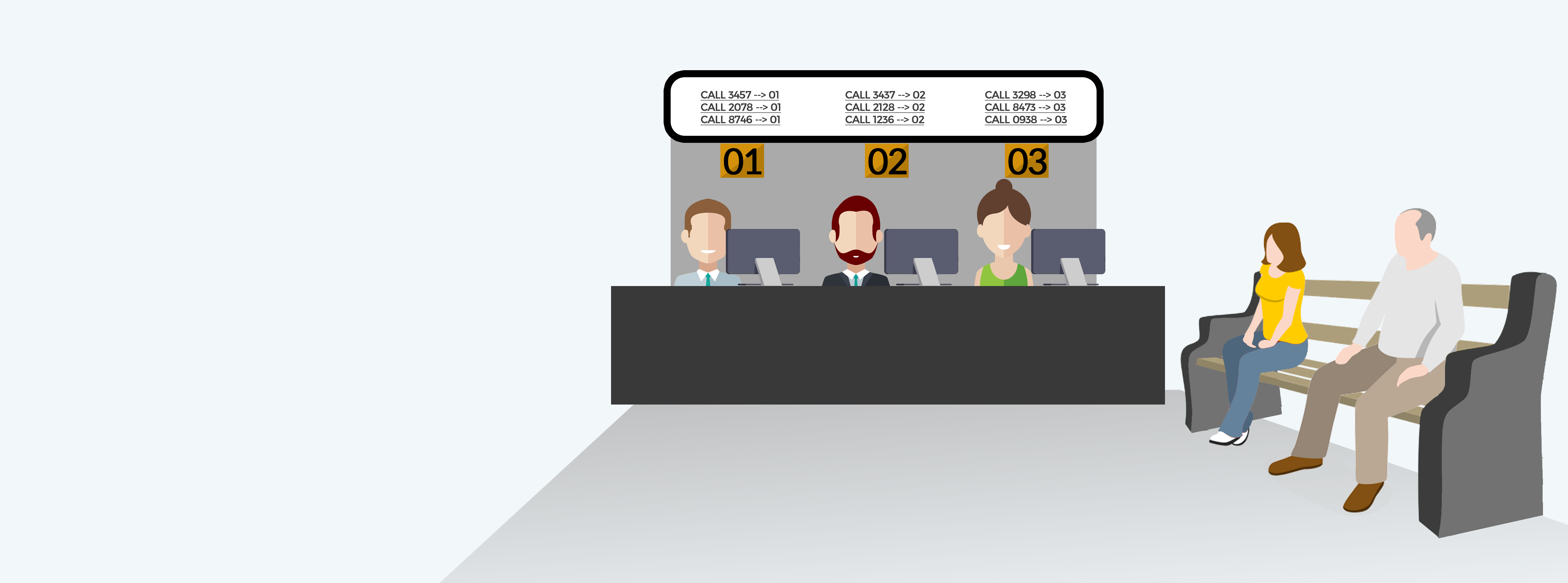 Remote queue. Queue Management System. Electronic queue. Tokens numbers.