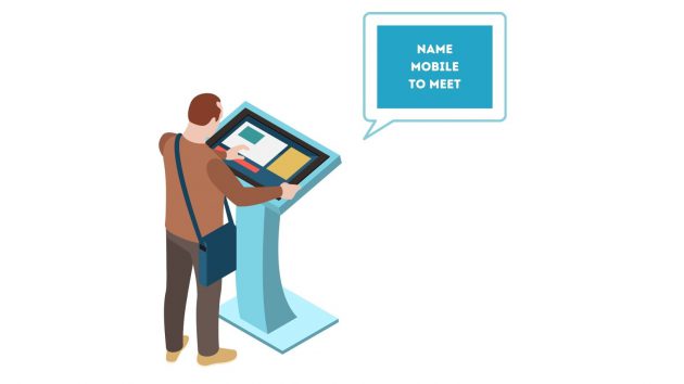 self entry kiosk based visitor management system